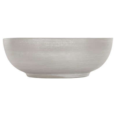 Differnz Shine waskom 40x40x13.5cm keramiek zilver/wit