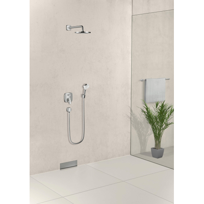 Hansgrohe Logis Ensemble de finition pour robinet de baignoire encastré avec inverseur pour I box universel élément encastré chrome