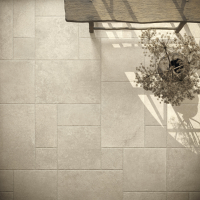 ÉCHANTILLON Terravito Horeno Carrelage de sol céramique - 30x30cm - 9.0mm - rectifié - Crème
