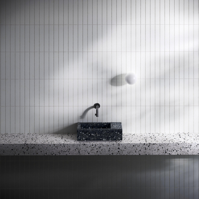 Clou Flush 3 fontein - 36x18cm - rechts - gerecycled PE - heelal zwart
