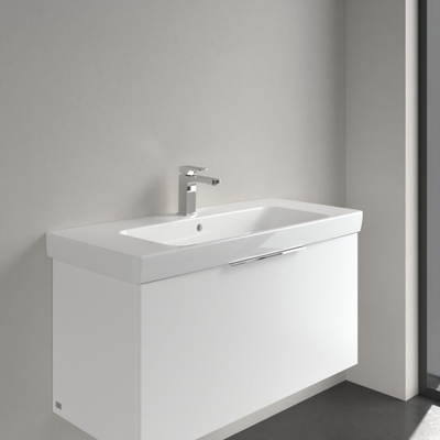 Villeroy & Boch Architectura wastafel - 100x44.5cm - met 1 kraangat - met overloop - White Alpine (glans wit)