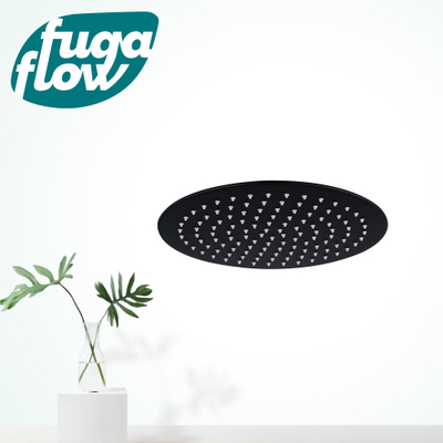 FugaFlow Eccelente Sobrado Badkamer Hoofddouche - 25cm - rond - 6mm - zwart mat - Black Friday -