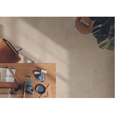 Atlas Concorde Solution carreau mural et de sol - 59.5x59.5cm - 8mm - rectifié - Aspect pierre naturelle - Clay (beige)