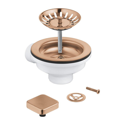 Grohe Pop Up Waste - overloop combinatie - warm sunset geborsteld (mat brons)