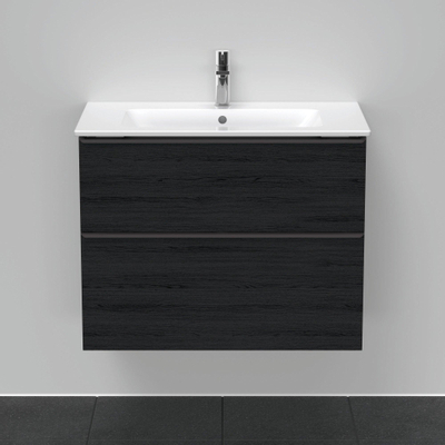 Duravit D-neo Meuble sous vasque 81x46.2x62.5cm 1 tiroir Chêne (noir) mat