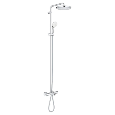 Grohe Tempesta system 250 Douche pluie 25cm - pommeau de douche - douchette rond - 2 jets - avec thermostat baignoire - Chrome