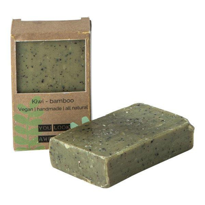 Wellmark Zeep Vegan Soap Bar Kiwi Bamboo Green SHOWROOMMODEL