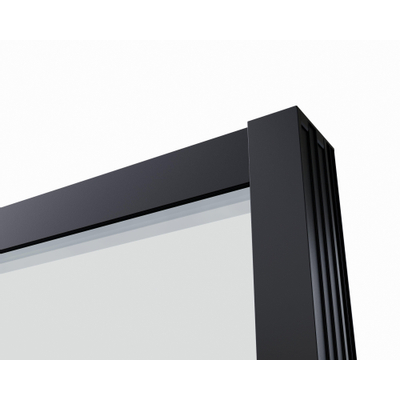 Marenza Neptune Cabine de douche - 160x100cm - avec porte coulissante - verre de sécurité 8mm - anti-calcaire - noir mat