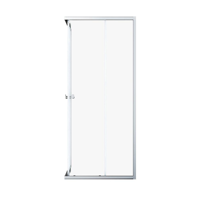 Sealskin Hooked Paroi de douche d’angle en quatre parties avec portes coulissantes 90x90x200 cm, verre de sécurité clair 6 mm avec traitement anticalcaire chrome