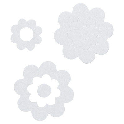 Sealskin Fleur de bain Autocollants antidérapants 7pièces Vinyle Blanc