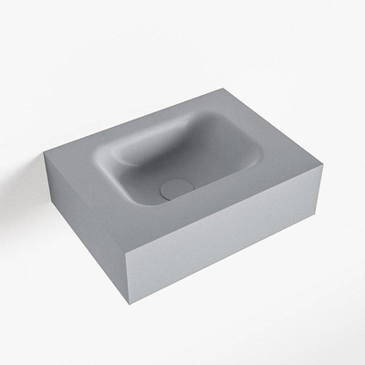 Mondiaz LEX Fontein - 40x30x12cm - wasbak midden - zonder kraangaten - solid surface - Plata