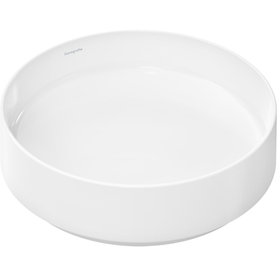 Hansgrohe Xuniva Vasque à poser - 40x40cm - ronde - sans trou de robinet - sans trop-plein - SmartClean - blanc