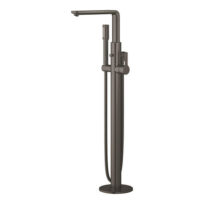 GROHE Lineare afbouwdeel v. vrijstaande badkraan vloermontage m. omstel m. sena handdouche en doucheslang 125cm brushed hard graphite OUTLETSTORE