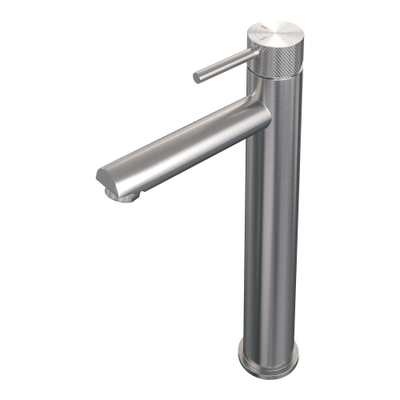 Brauer Brushed carving Mitigeur de lavabo sur plage - haut - modèle a - PVD - inox brossé