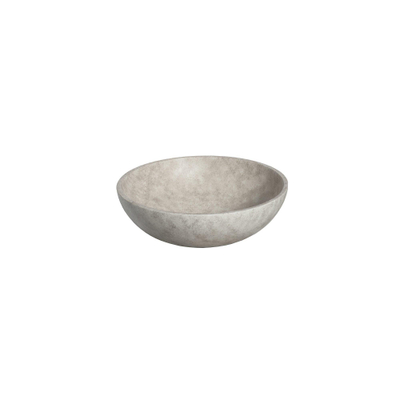 Ideavit Beton Vasque à poser ronde – 44 x 14,5 cm – avec bonde clic-clac – anti-rayures – étanche – couleur D1
