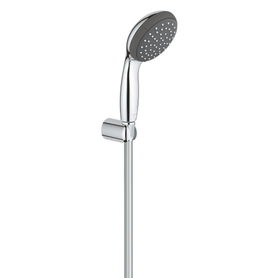 Grohe Start Vitalo Start 100 Handdoucheset - 1 straalsoort - rond - met houder - gladde slang - 175cm - chroom