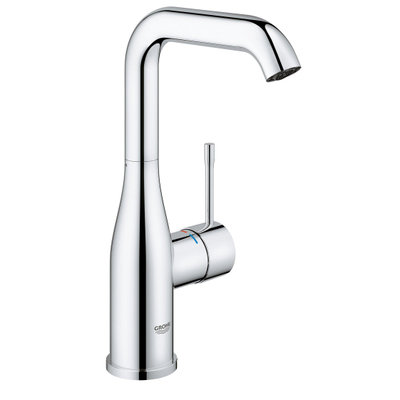 GROHE Essence New wastafelkraan - opbouw - hoog - voorsprong 12.7cm - zonder waste - chroom