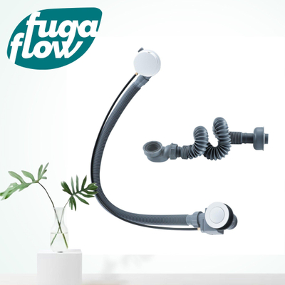 Fugaflow Eccelente Sobrado badafvoer opbouw - draaibediening met vulfunctie - verlengde afvoer - mat wit
