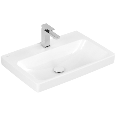 Villeroy & boch Architectura Lavabo - 44,5x65cm - avec trou de robinet - dessous rectifié - blanc alpin