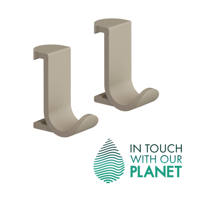 Hansgrohe Wallstoris crochet porte-serviettes large - 2 pièces - sable (beige)
