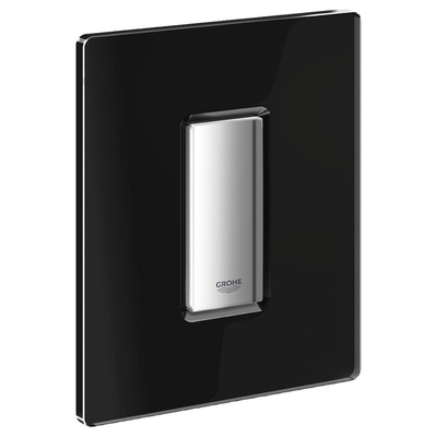 GROHE Skate cosmopolitan plaque de commande pour urinoir avec verre incluant partie fonctionnelle mécanique noir