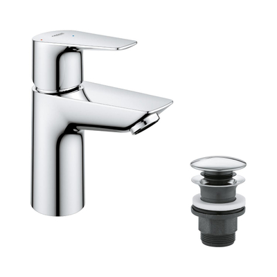 Grohe QuickFix Start Edge Waterbesparende Wastafelmengkraan - S-Size - chroom