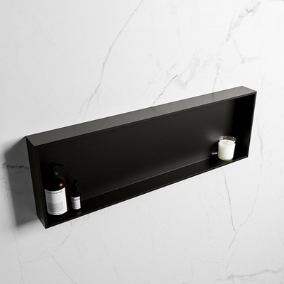 Mondiaz Easy nis 29.5x89.5x8cm voor Inbouw/opbouw 1 open vak Solid surface Urban/Urban