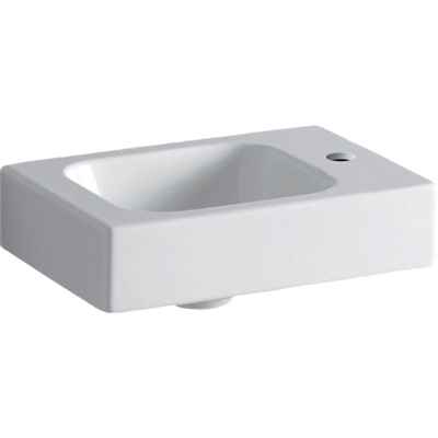 Geberit iCon Lave-main 38x13.5cm trou de robinet droite sans trop-plein Tect blanc