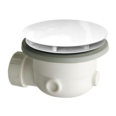 Xenz Bonde de receveur de douche 90 mm blanc brillant