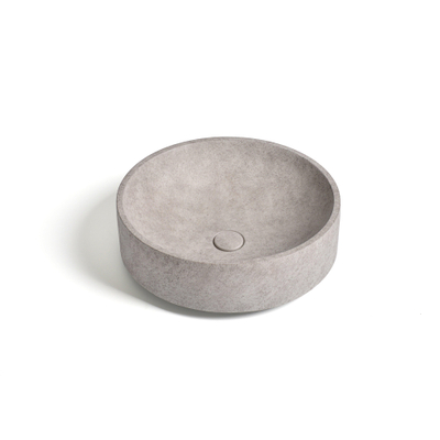 Ideavit Deco Vasque 45.5x45.5x14.5cm Béton Rond Gris clair