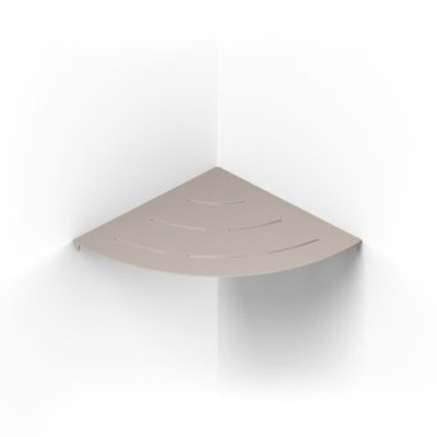 Looox Storage Collection Étagère d'angle – 30 cm – bords arrondis – beige sable mat