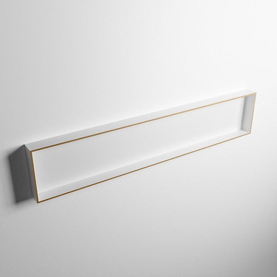 MONDIAZ EASY Nis - 149.5x29.5cm - geschikt voor in- of opbouw - 1 vak - kleur Oro | Talc