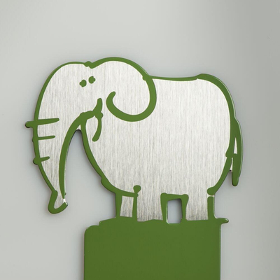 Tiger Haak Kiddy Elephant Groen 6.4x10.4x1.8cm