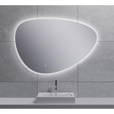 Wiesbaden Uovo miroir ovale avec LED, dimmable et chauffage miroir 100 cm