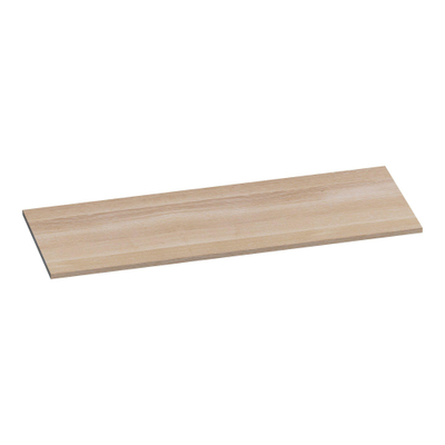 BRAUER Ocean Slim topblad - 120x46x2cm - lamellen eiken wit