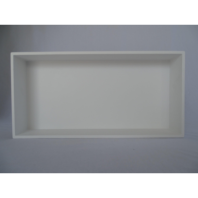 Crosstone by Arcqua Solid Alcove niche encastrée 60x30x10cm solid surface blanc mat