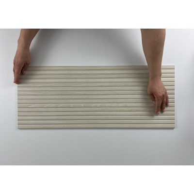 ÉCHANTILLON Terravito Bevella carreau mural - 30x75cm - rectifié - effet bois - Maple mat (beige)