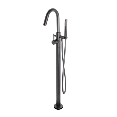 Wiesbaden Caral mitigeur bain-douche - sur pied - avec inverseur - avec douchette - noir mat