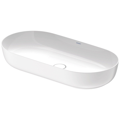 Duravit Luv vasque à poser 80x40cm sans trou de robinet meulé blanc