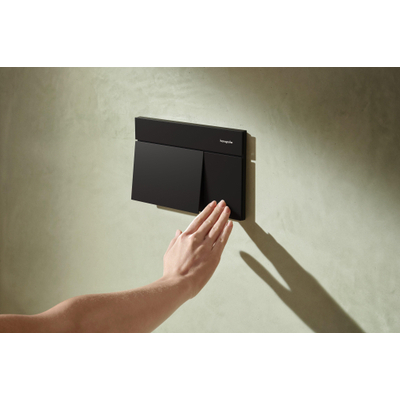 hansgrohe iFrame Element E Bedieningsplaat - 23x15cm - dual flush - mat zwart