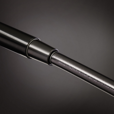 Hansgrohe Croma select s showerpipe EcoSmart met thermostaat 28cm brushed black chrome