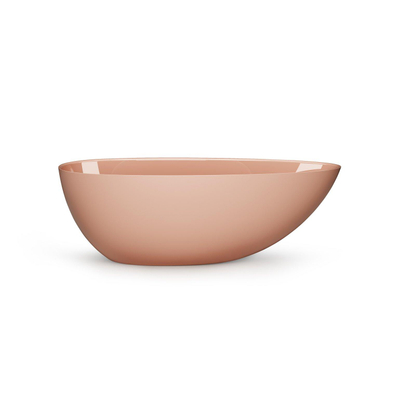 Zeza Element Vrijstaand Bad - 170x80x55cm - solid surface - glans peach (oranje/roze)