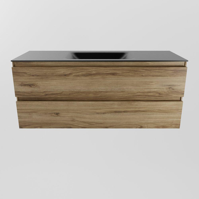 Mondiaz Aivy badmeubelset - 120x45x50cm - 0 kraangaten - 1 wasbak urban Solid surface - Midden - 2 lades - Zonder spiegel - Melamine Chai