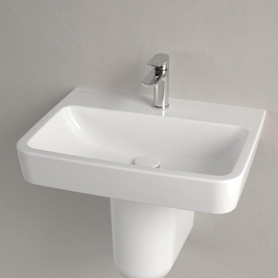 Villeroy & Boch O.novo Lavabo - 600 x 460 x 175 mm - Blanc Alpin AntiBac CeramicPlus - sans trop-plein