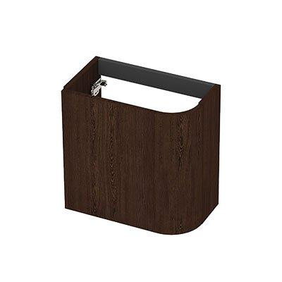 INK Concept R Fonteinonderkast - 40x22x40cm - 1 deur - linksdraaiend - afgeronde hoek - fineer - shadow veneer OUTLETSTORE