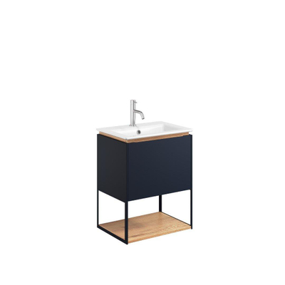 Crosswater Mada Meuble sous-lavabo - 50x36x35.5cm - MDF - Bleu indigo
