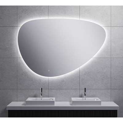 Wiesbaden Uovo Spiegel ovaal - met LED dimbaar en spiegelverwarming - 140cm