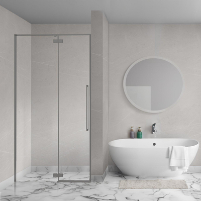 Aqua Vista Oria Linea porte de niche - 100x200cm - kit de montage incluse - Gunmetal