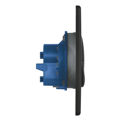 GROHE Start plaque de commande double chasse 2 boutons vertical noir mat