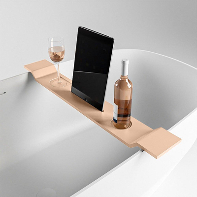 Mondiaz EASY Planche de baignoire - 86x12.5x4.2cm - solid surface - Rosee